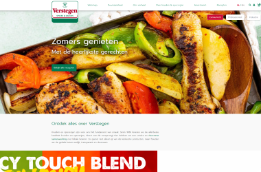 spice webshop interface